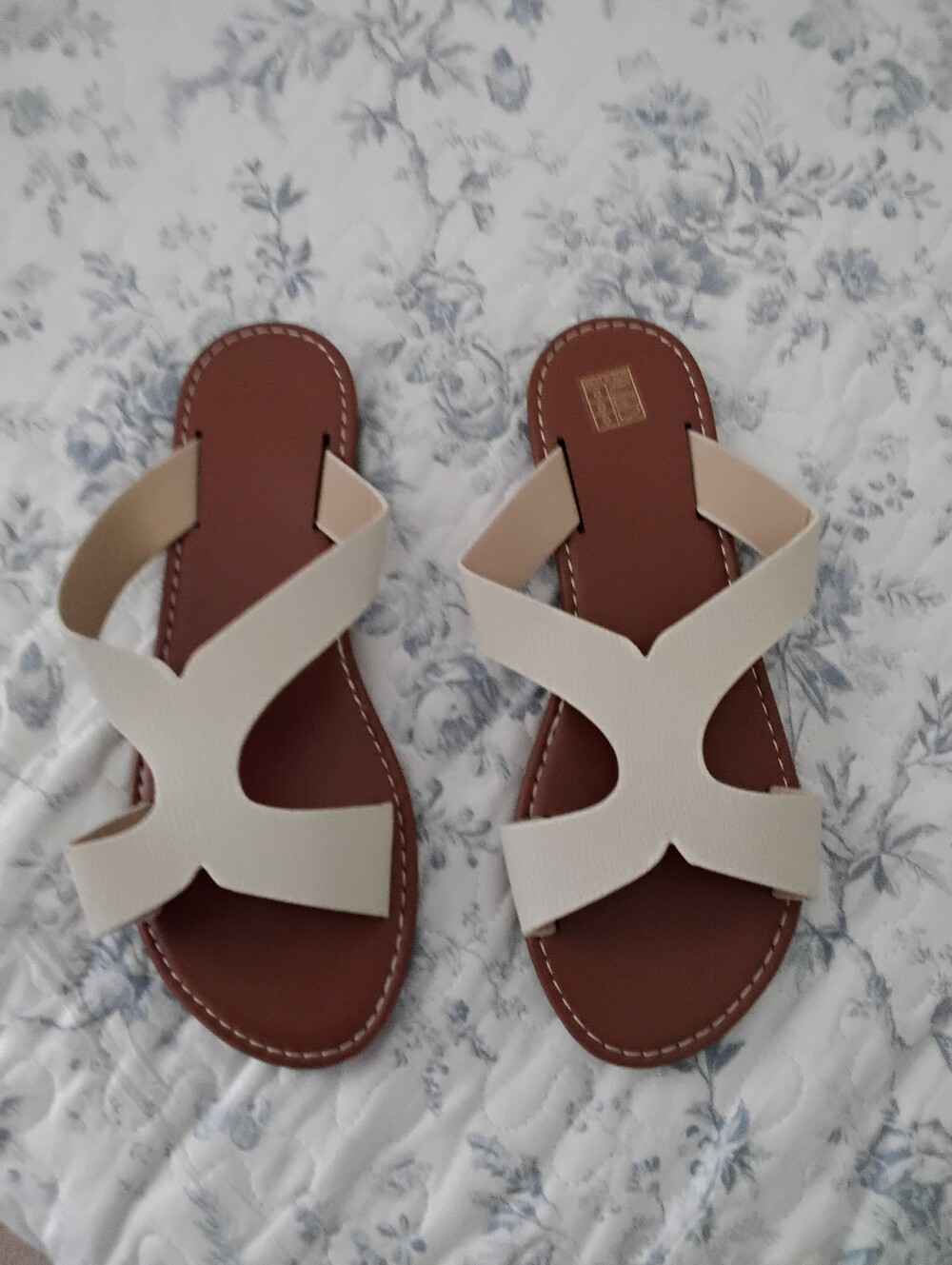 Women's Cream Colored Sandals.